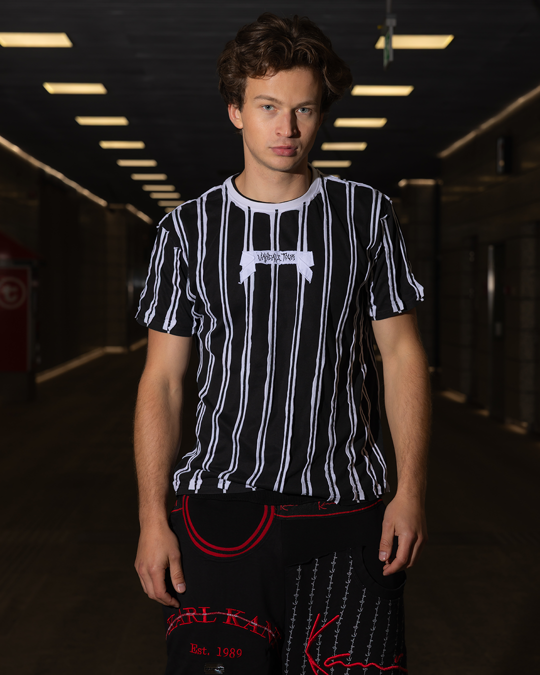 Striped Double Tee
