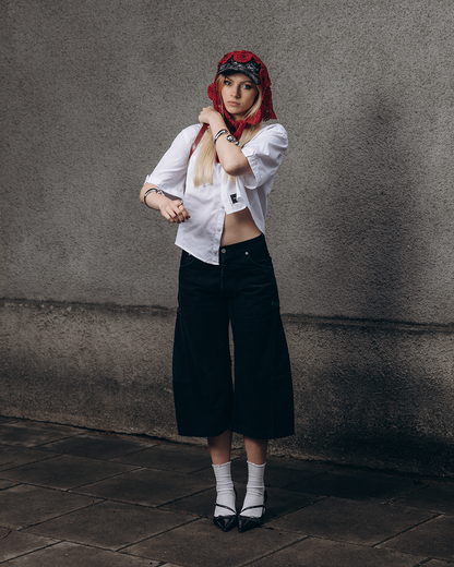 White Asymmetrical Shirt