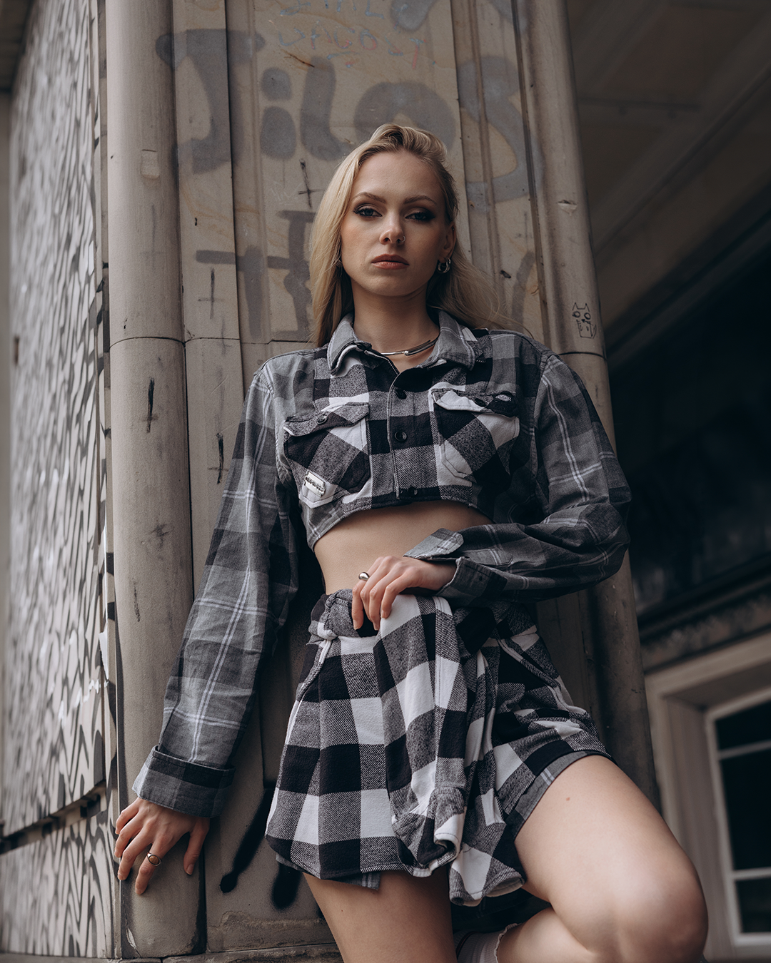 Checkered Double Shirt