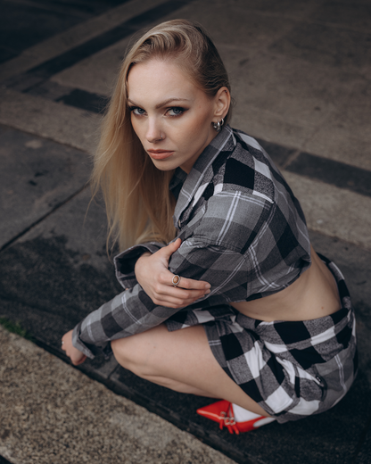 Checkered Double Shirt