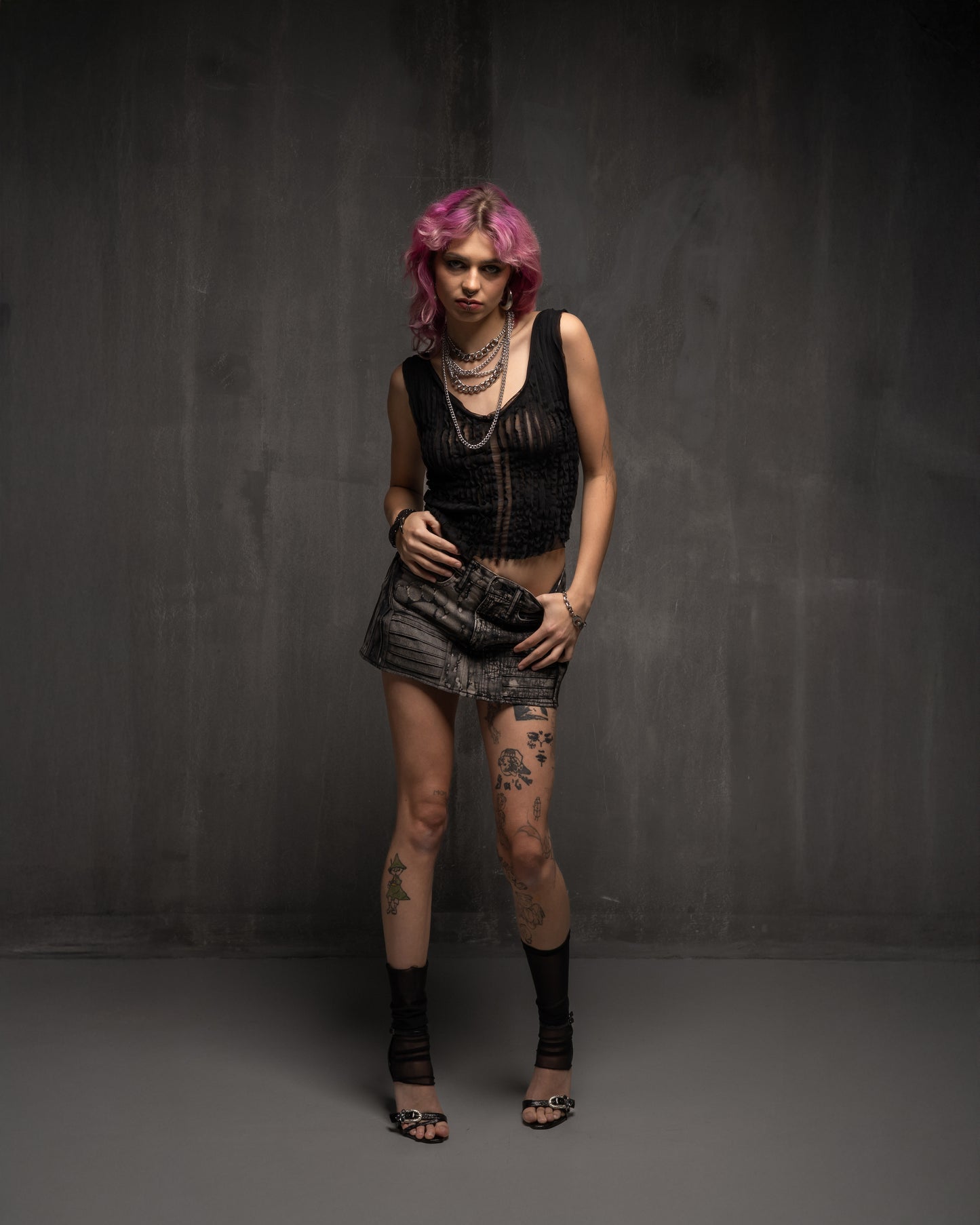 ://DENIM PRINTED G SKRT